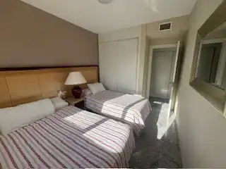 Bedroom of Flat for rent in Marbella  with Air Conditioner, Terrace and Furnished