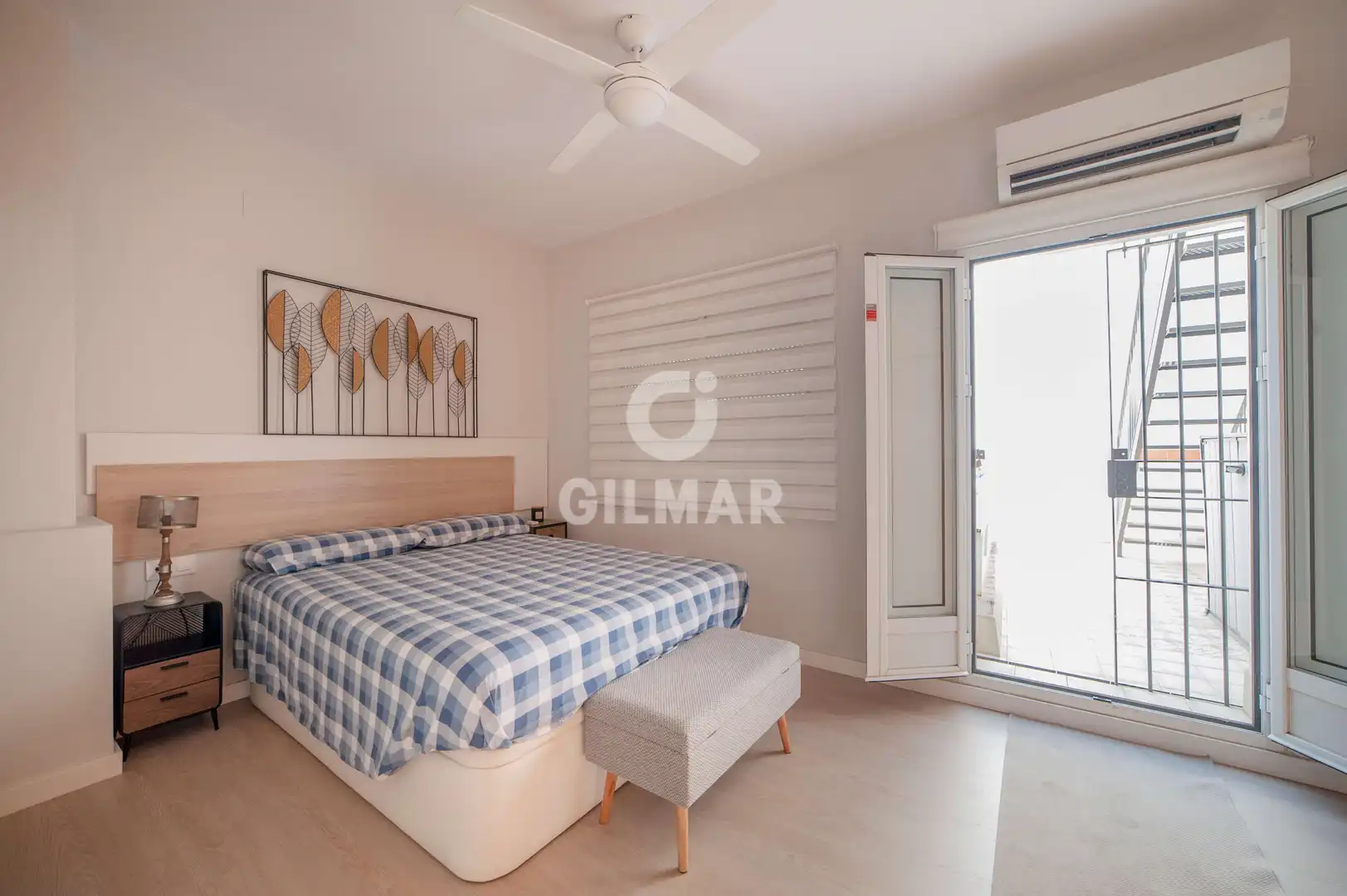 Schlafzimmer von Maisonette zur Miete in Sevilla mit Heizung, Möbliert und Balkon