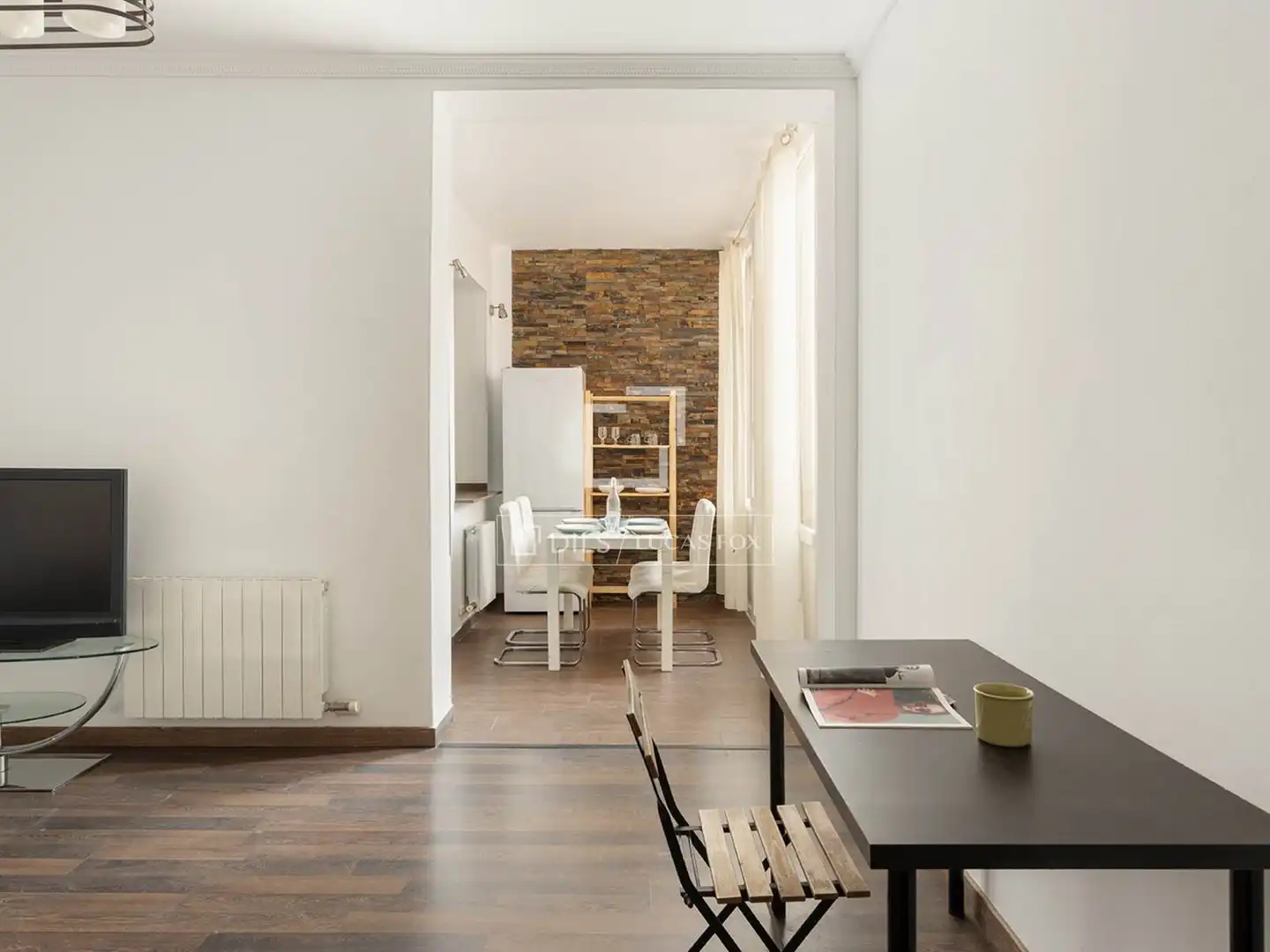 Comedor de Piso en venta en Barcelona con Calefacción, Parquet y Amueblado