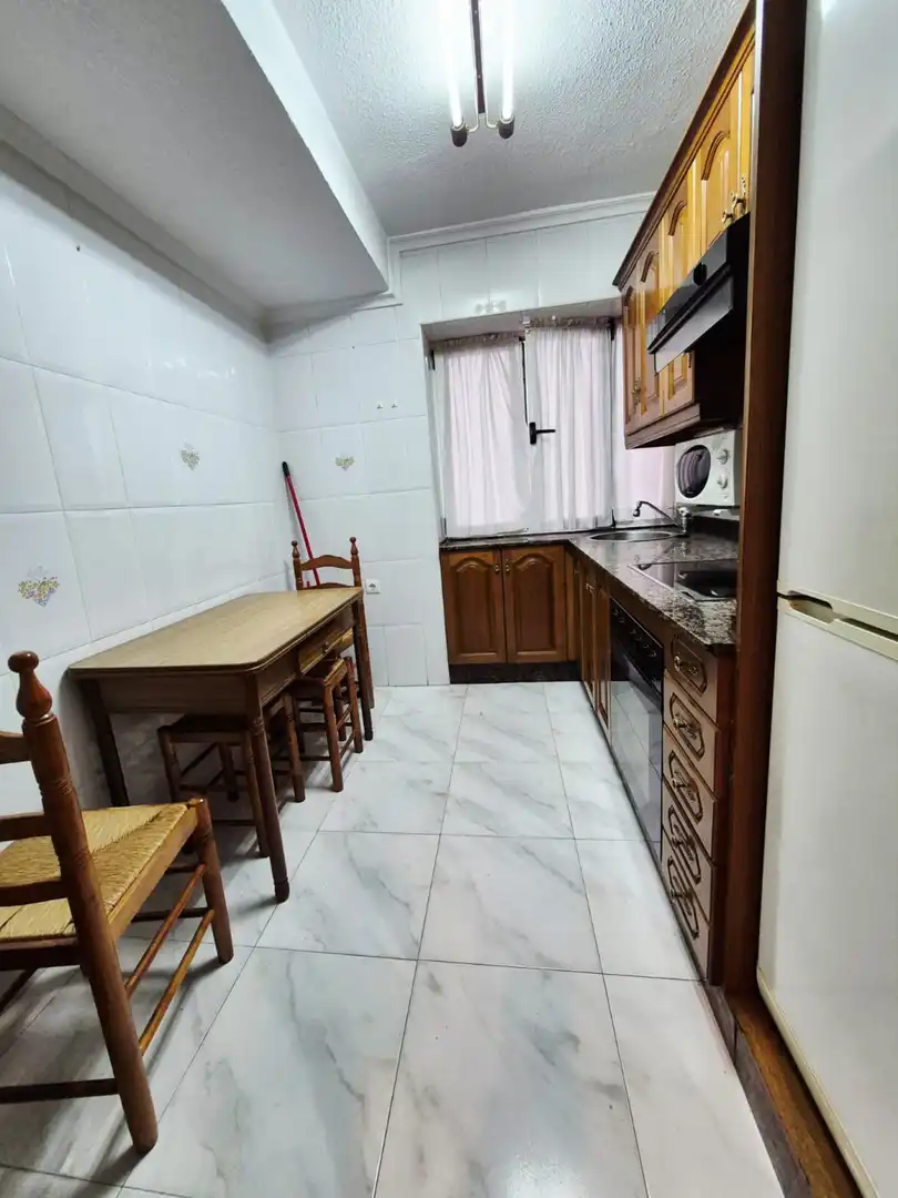 Kitchen of Flat for sale in Avilés  with Storage room and Furnished
