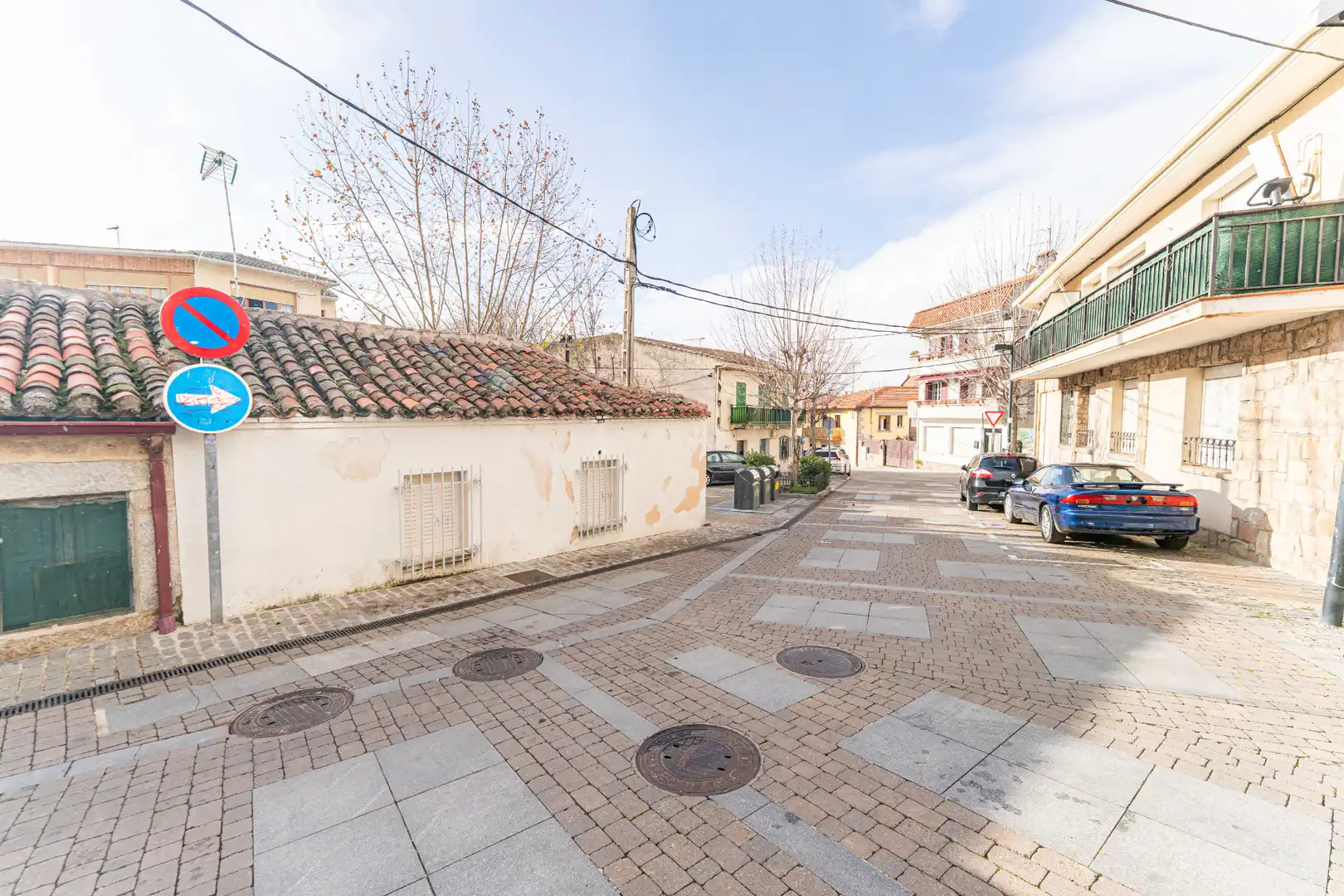 Vista exterior de Casa adosada en venta en Collado Mediano con Calefacción