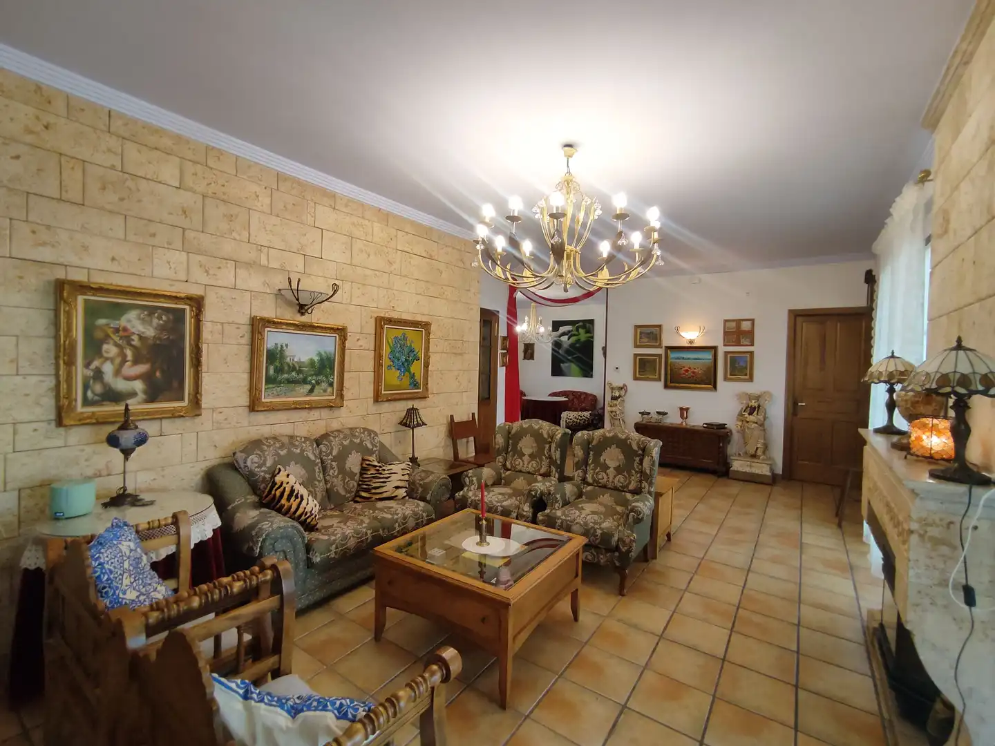 Sala de estar de Casa o chalet en venta en Pedro Muñoz con Aire acondicionado, Calefacción y Jardín privado