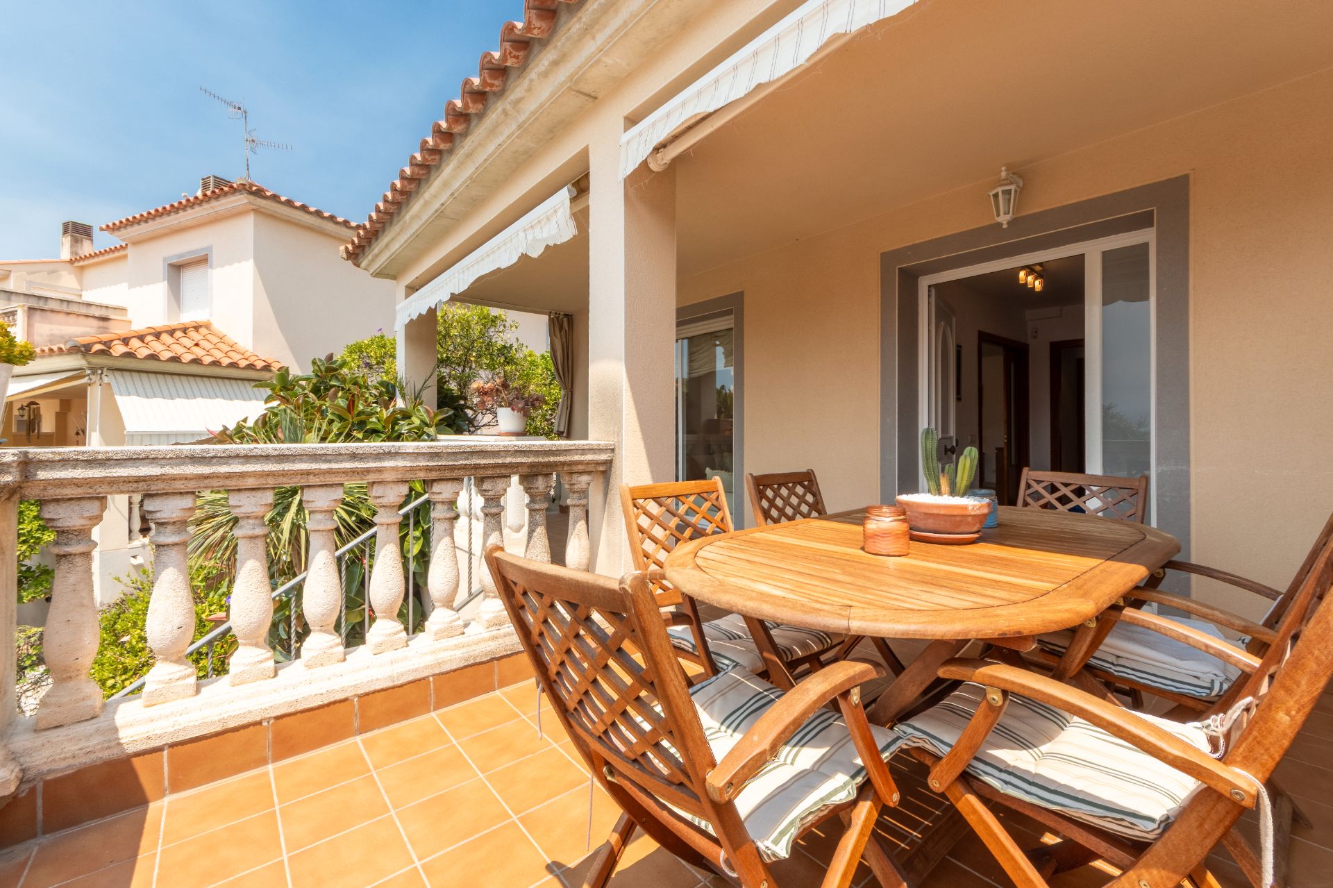 Terrace of Single-family semi-detached for sale in Roda de Berà  with Heating, Private garden and Parquet flooring