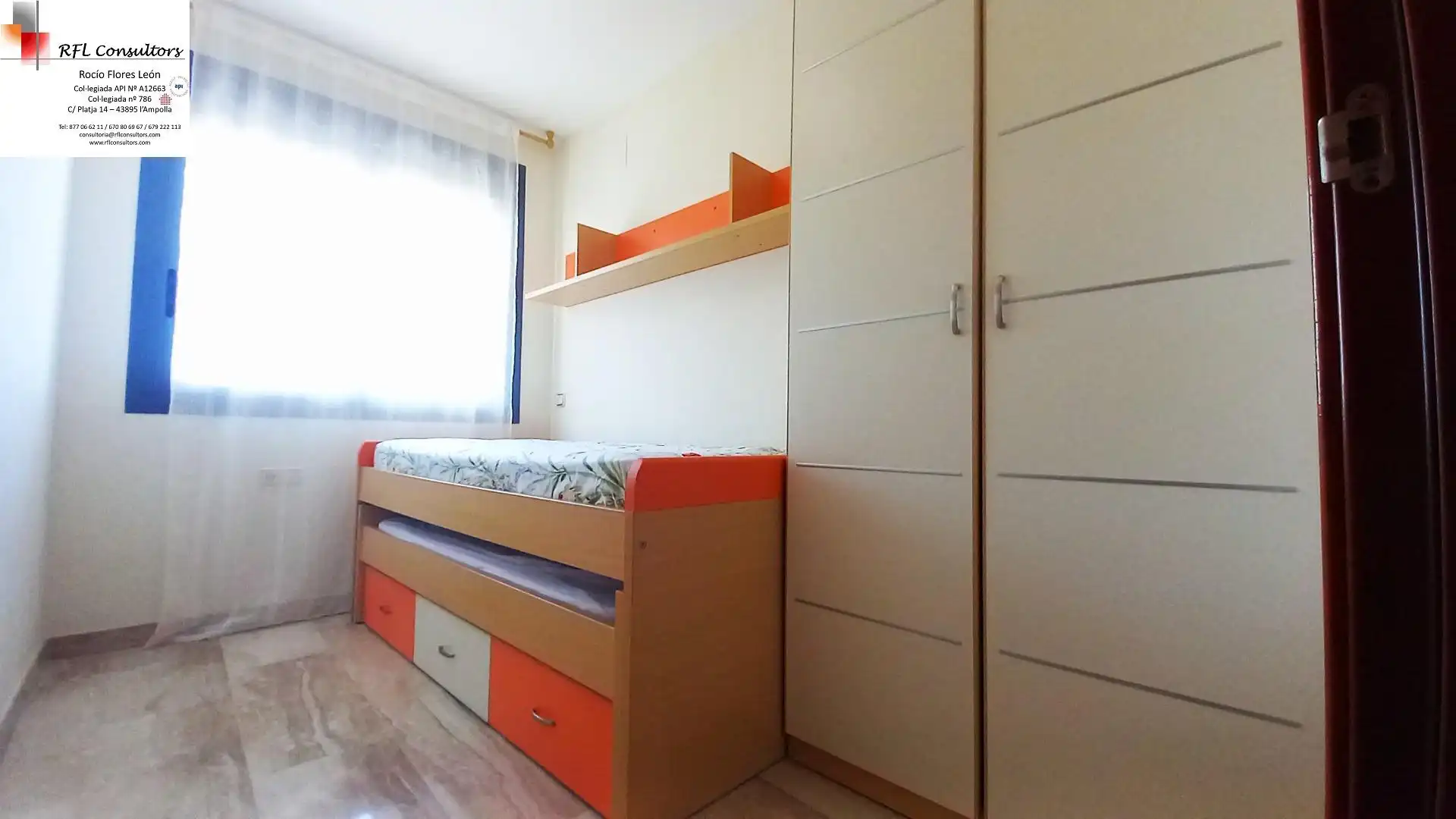 Habitación de Apartamento en venta en L'Ampolla con Terraza, Amueblado y Piscina comunitaria