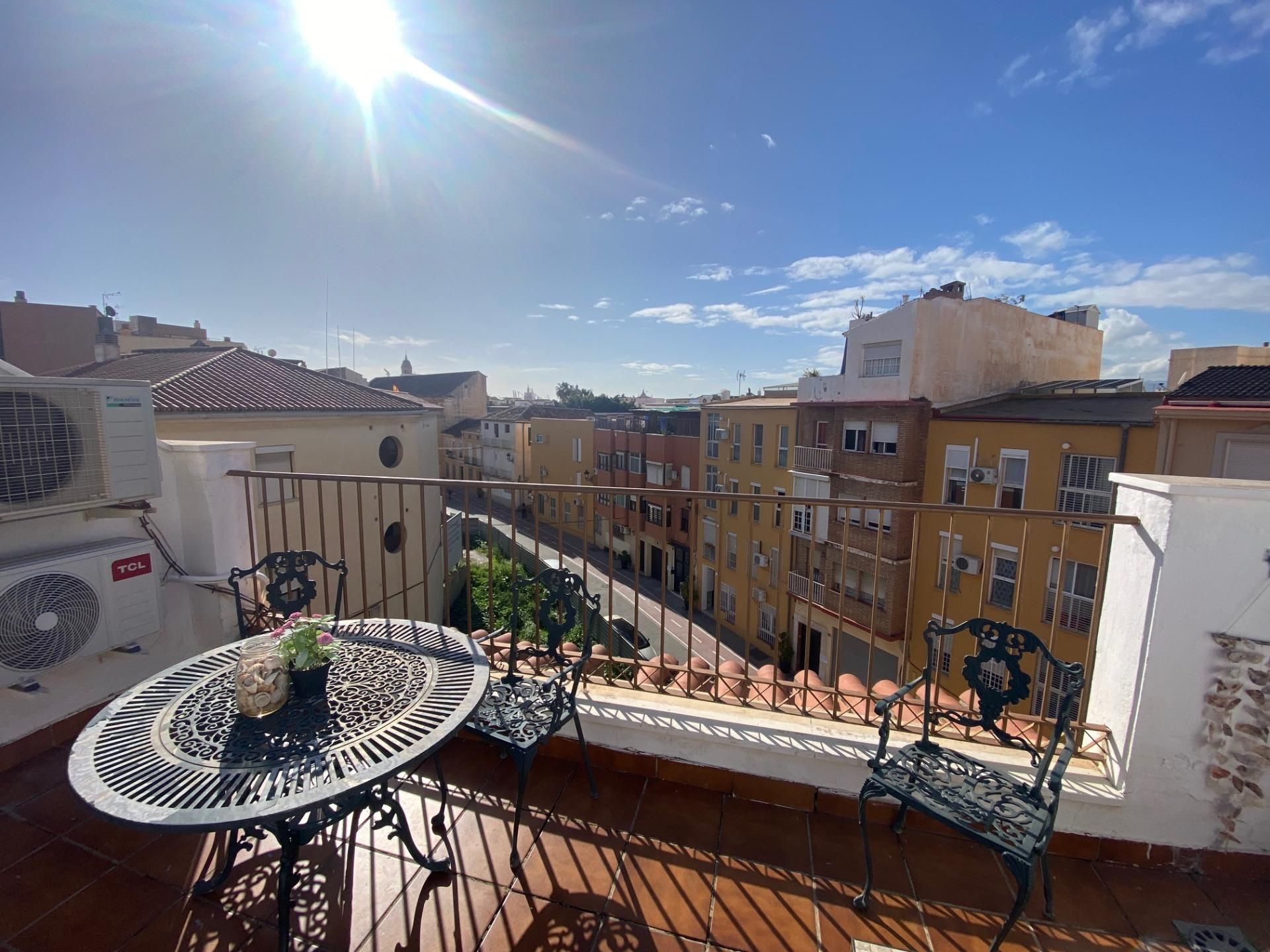 Exterior view of Flat for sale in Málaga Capital  with Air Conditioner and Terrace