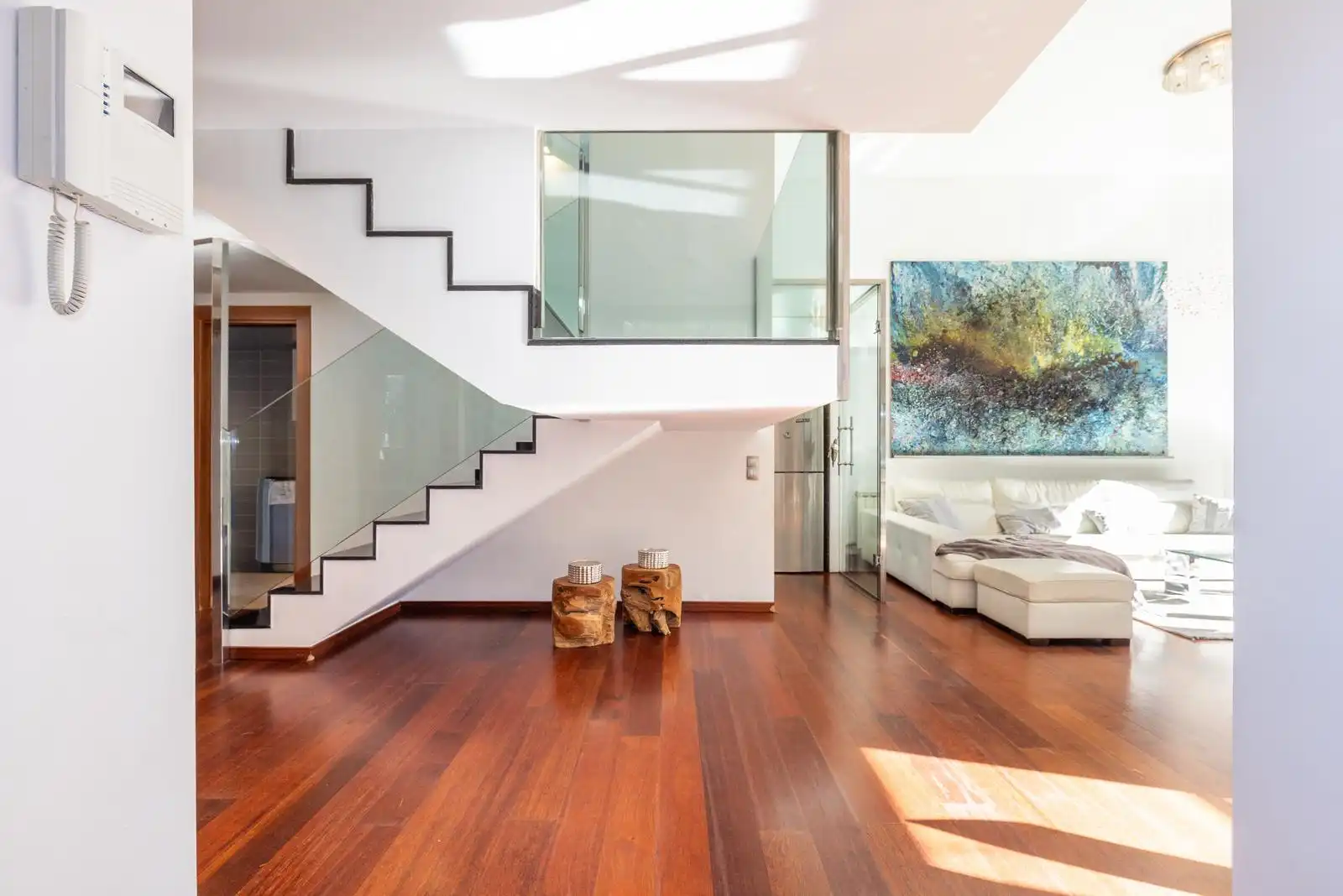 Sala de estar de Casa adosada en venta en Cambrils con Aire acondicionado, Calefacción y Jardín privado