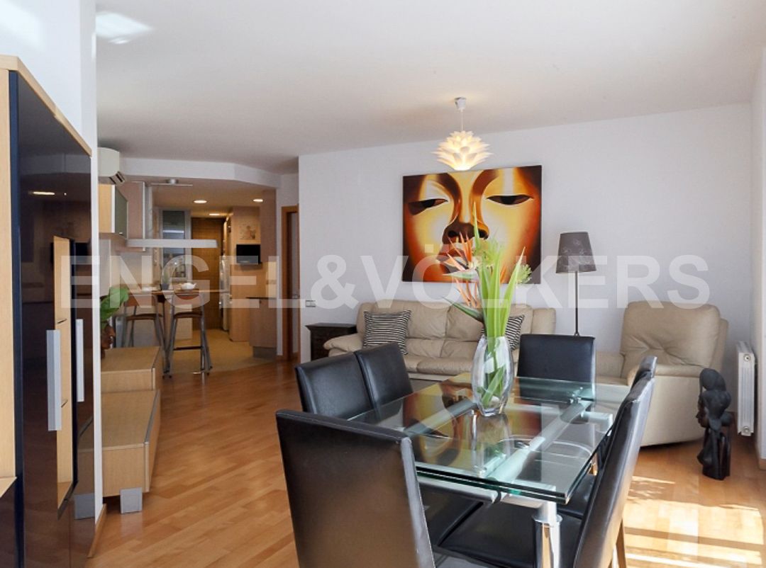 Living room of Apartment to rent in  Barcelona Capital  with Air Conditioner and Heating