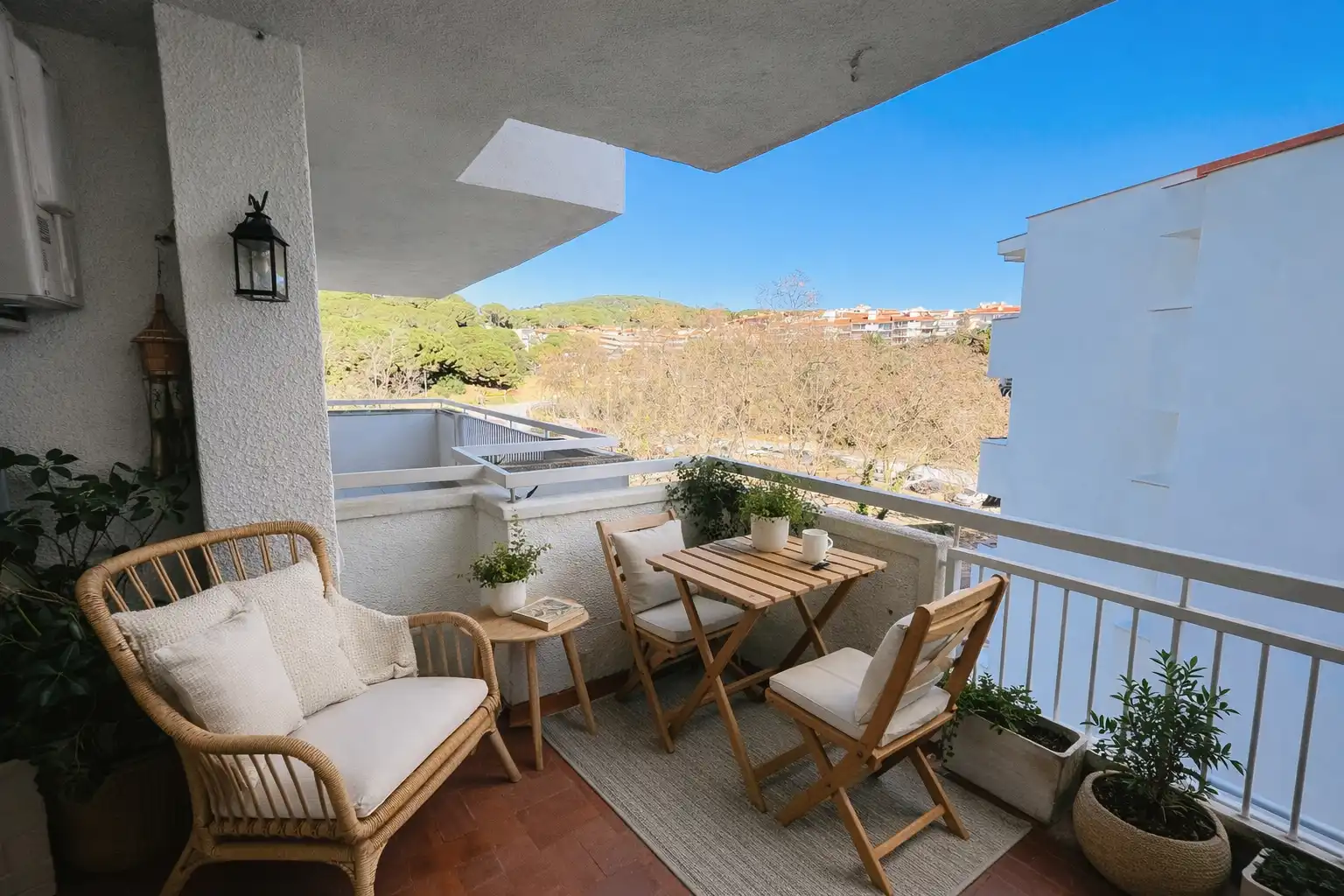 Terrasse von Wohnung zum Verkauf in Sant Pol de Mar mit Klimaanlage, Heizung und Terrasse