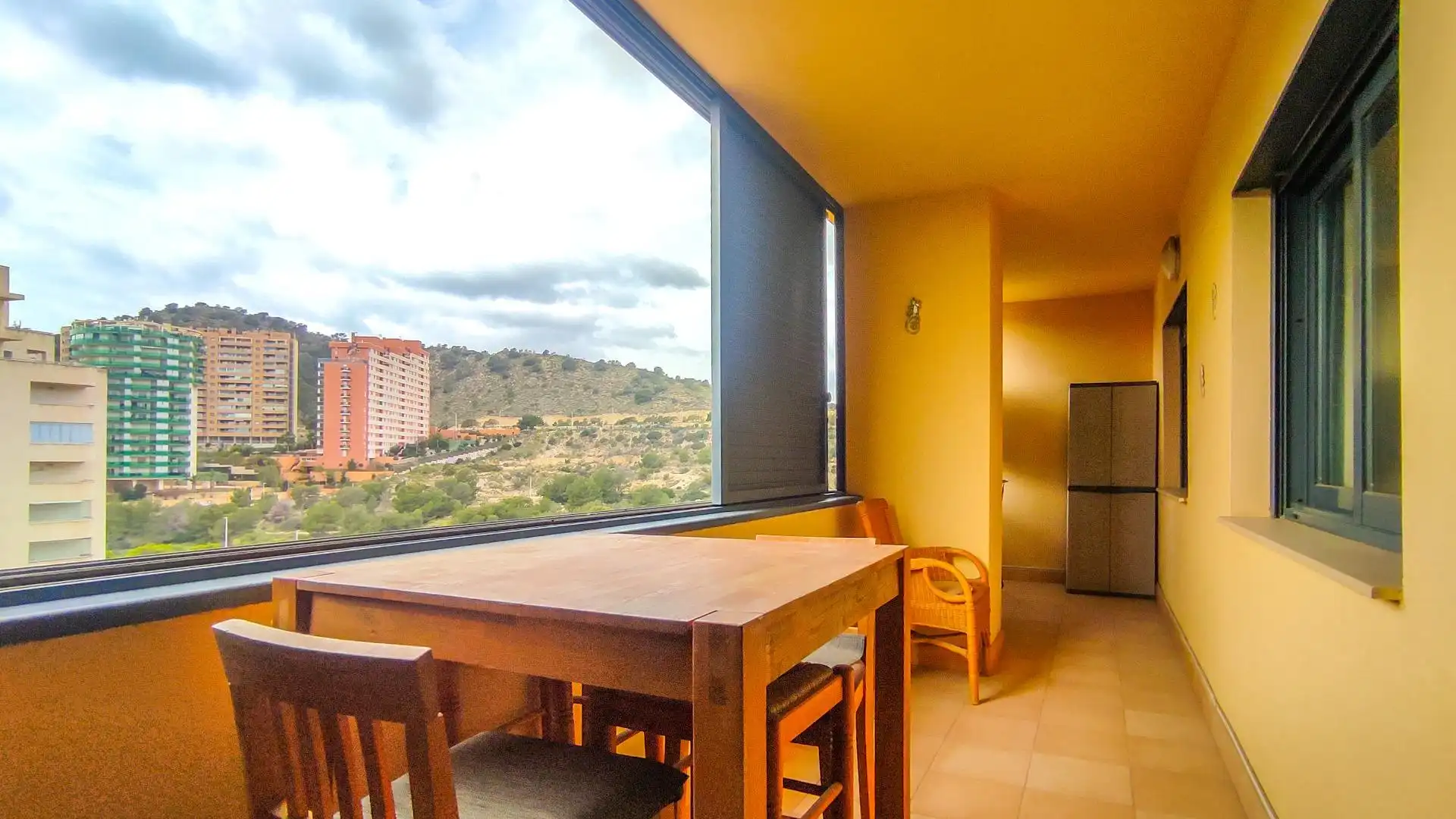 Terrassa de Apartament en venda en Villajoyosa / La Vila Joiosa amb Aire condicionat, Moblat i Piscina comunitària