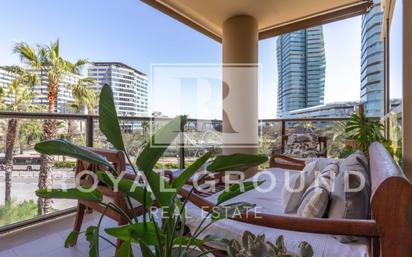 Terrace of Apartment for sale in  Barcelona Capital  with Air Conditioner, Terrace and Swimming Pool