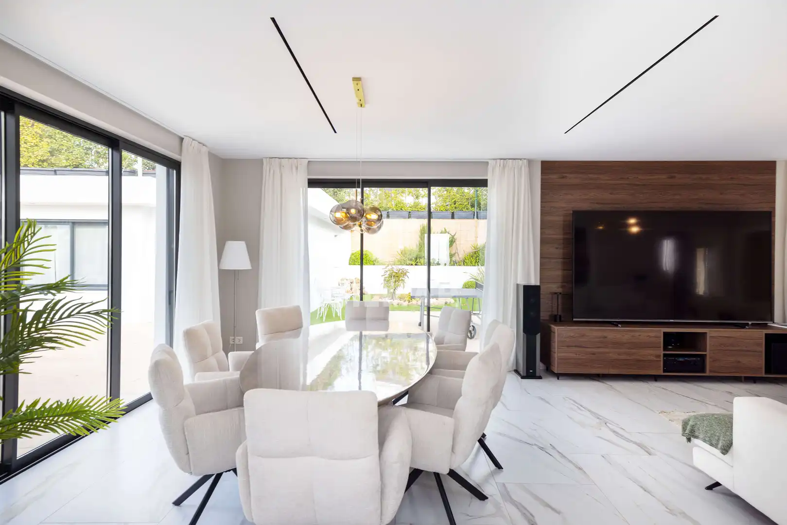 Dining room of Houses for sale in Benalmádena  with Heating, Private garden and Swimming Pool