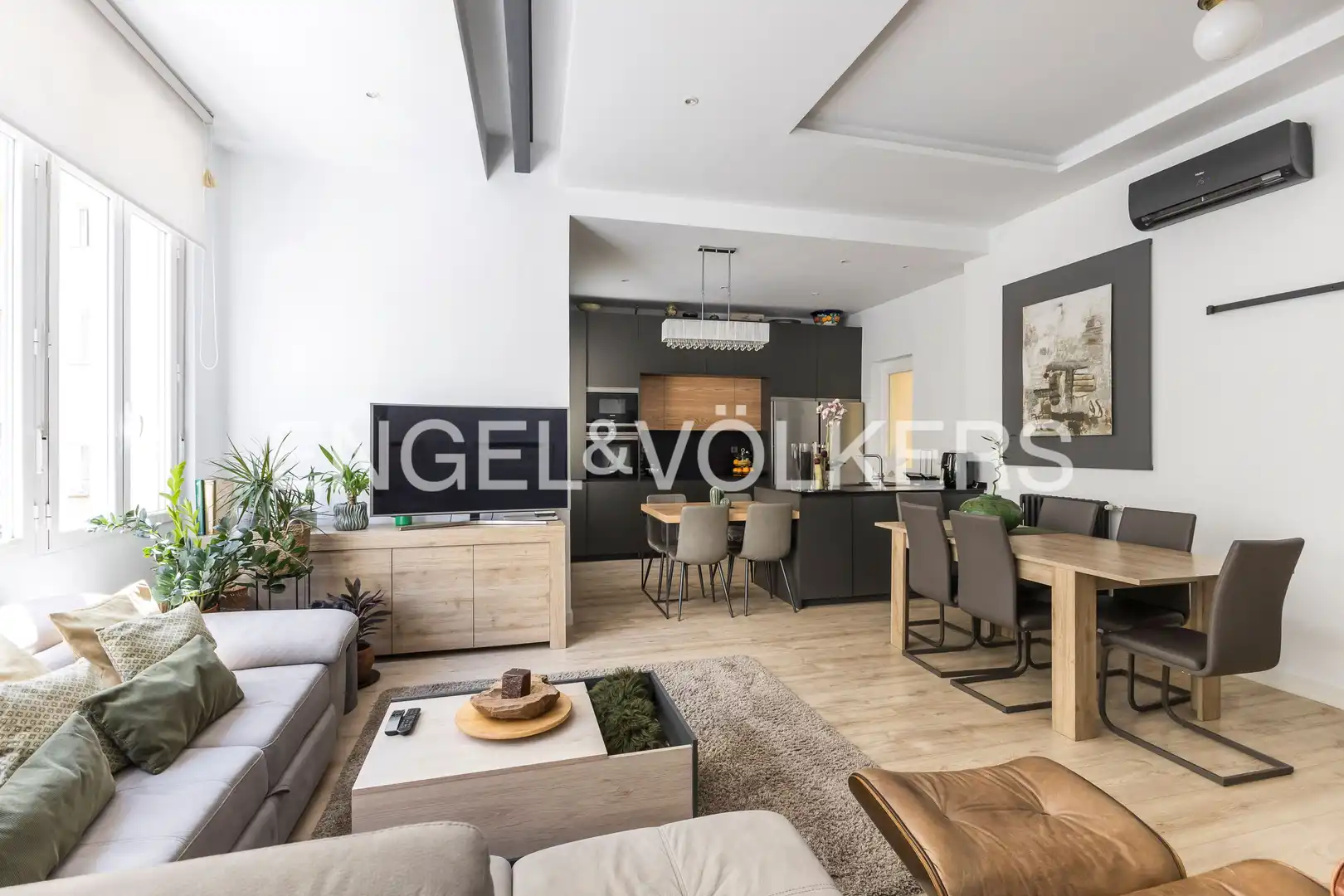 Wohnzimmer von Wohnung zur Miete in Madrid mit Klimaanlage, Heizung und Möbliert