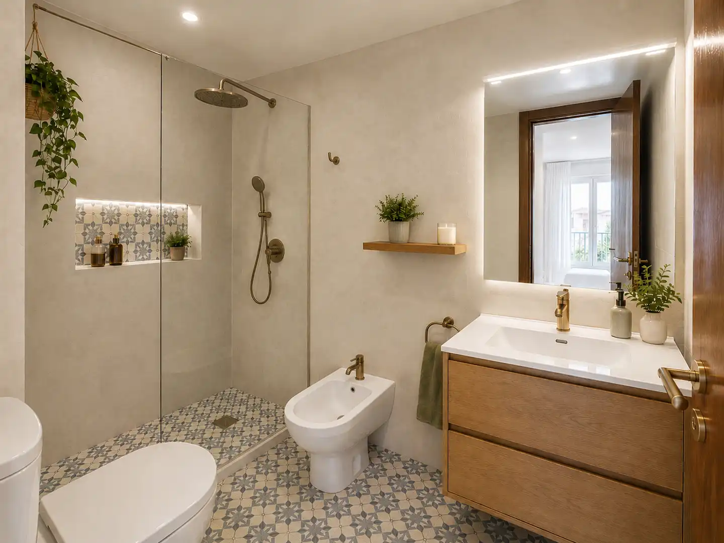 Baño de Apartamento en venta en Calella con Balcón y Alarma