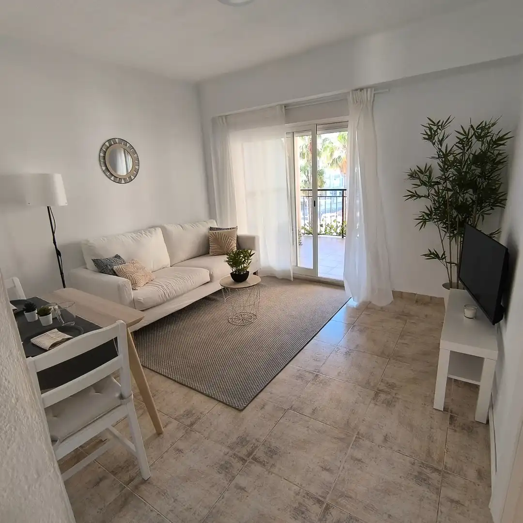 Sala d'estar de Apartament en venda en Peñíscola / Peníscola amb Terrassa i Moblat
