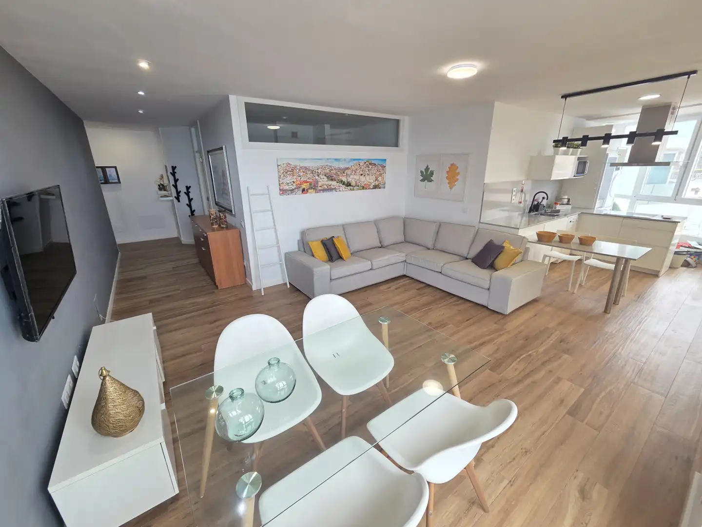 Living room of Flat for rent in Las Palmas de Gran Canaria  with Storage room, Furnished and Washing machine