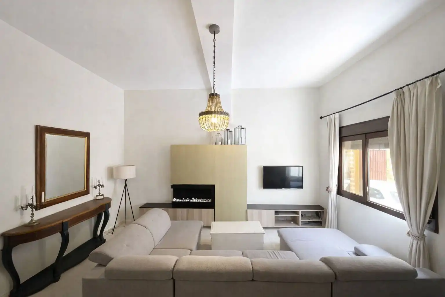 Wohnzimmer von Wohnung zum Verkauf in Colmenar mit Klimaanlage, Heizung und Terrasse