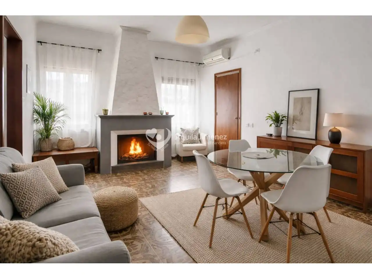 Sala de estar de Finca rústica en venta en Alcalá de Guadaira con Aire acondicionado, Calefacción y Jardín privado