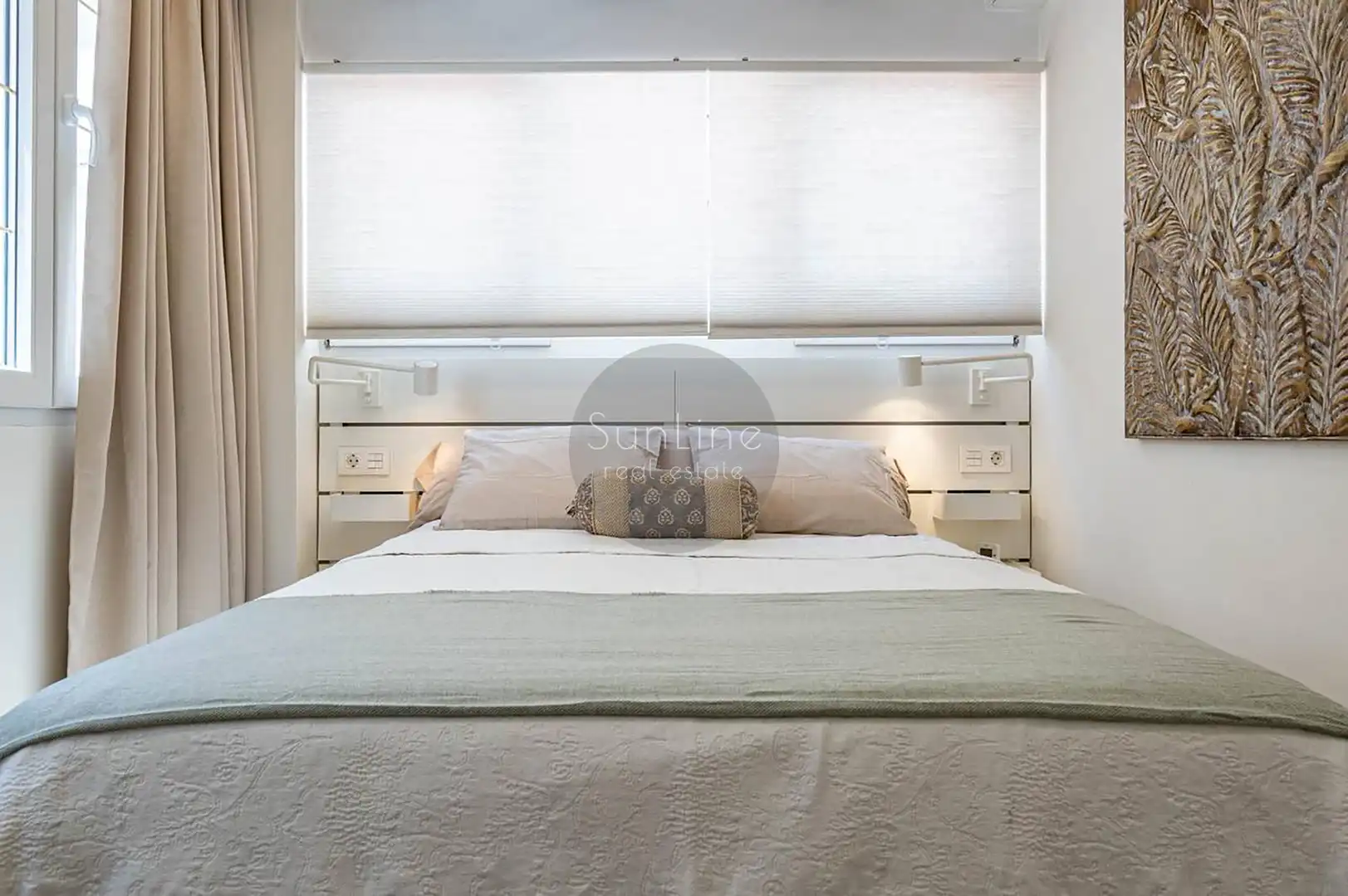 Schlafzimmer von Wohnung zum Verkauf in Valencia mit Klimaanlage, Möbliert und Balkon