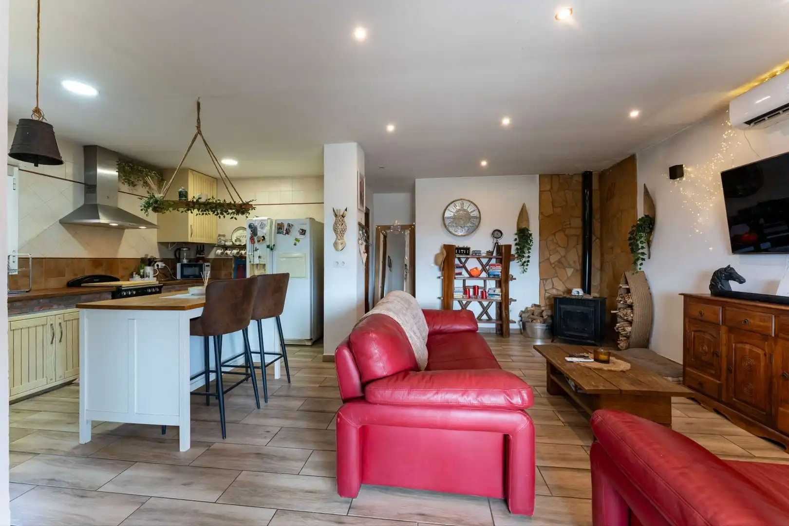 Sala de estar de Finca rústica en venta en Cártama con Aire acondicionado y Trastero