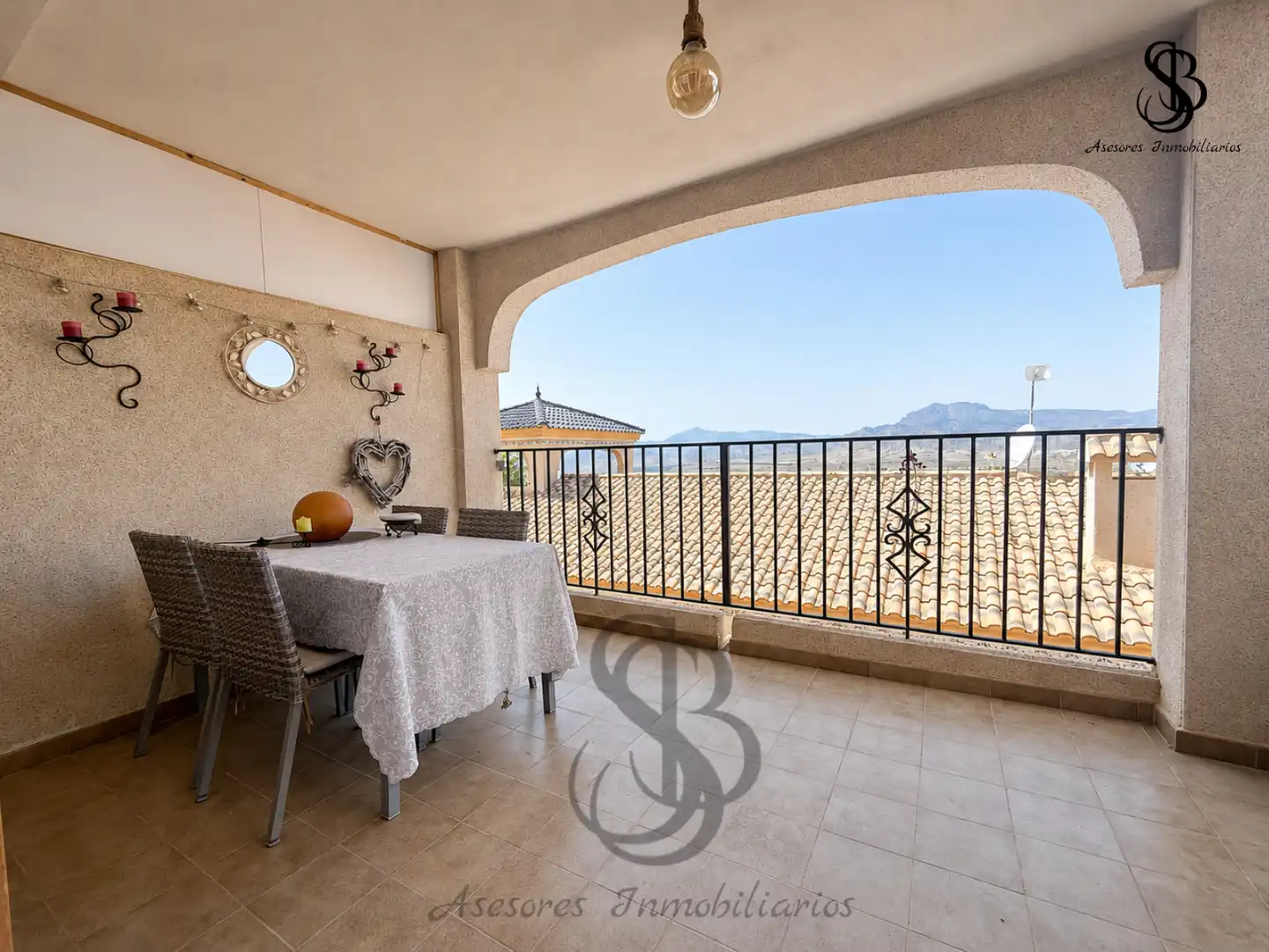 Terraza de Casa adosada en venta en Busot con Aire acondicionado, Calefacción y Jardín privado