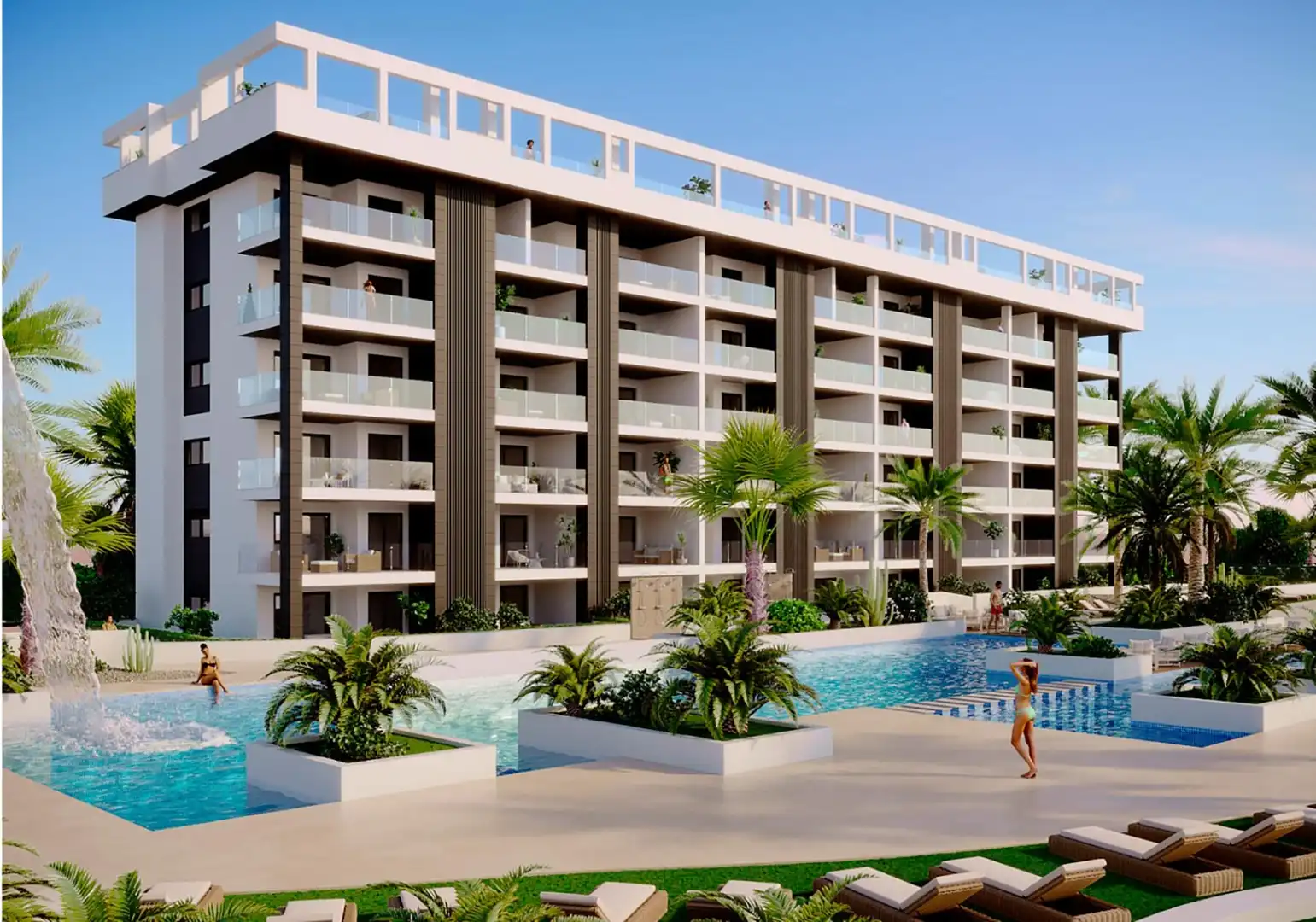 Penthouse with pool for sale in Nueva Torrevieja - Aguas Nuevas