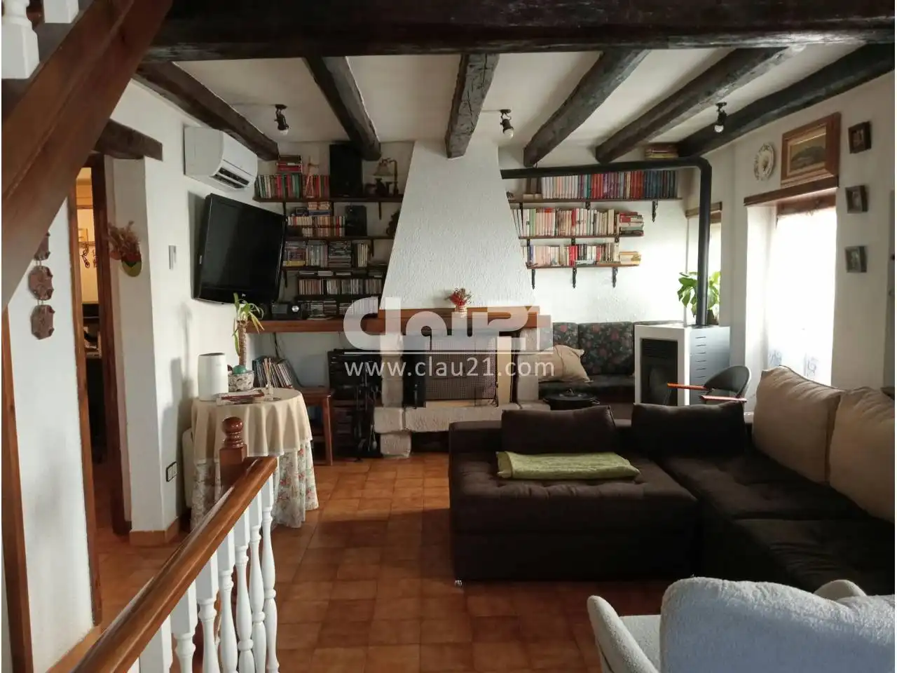 Sala de estar de Casa o chalet en venta en Olvan con Aire acondicionado, Calefacción y Terraza