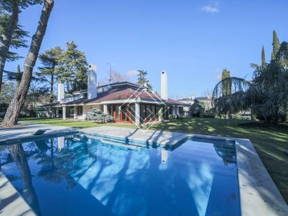 Garden of House or chalet for sale in  Madrid Capital  with Air Conditioner, Heating and Storage room