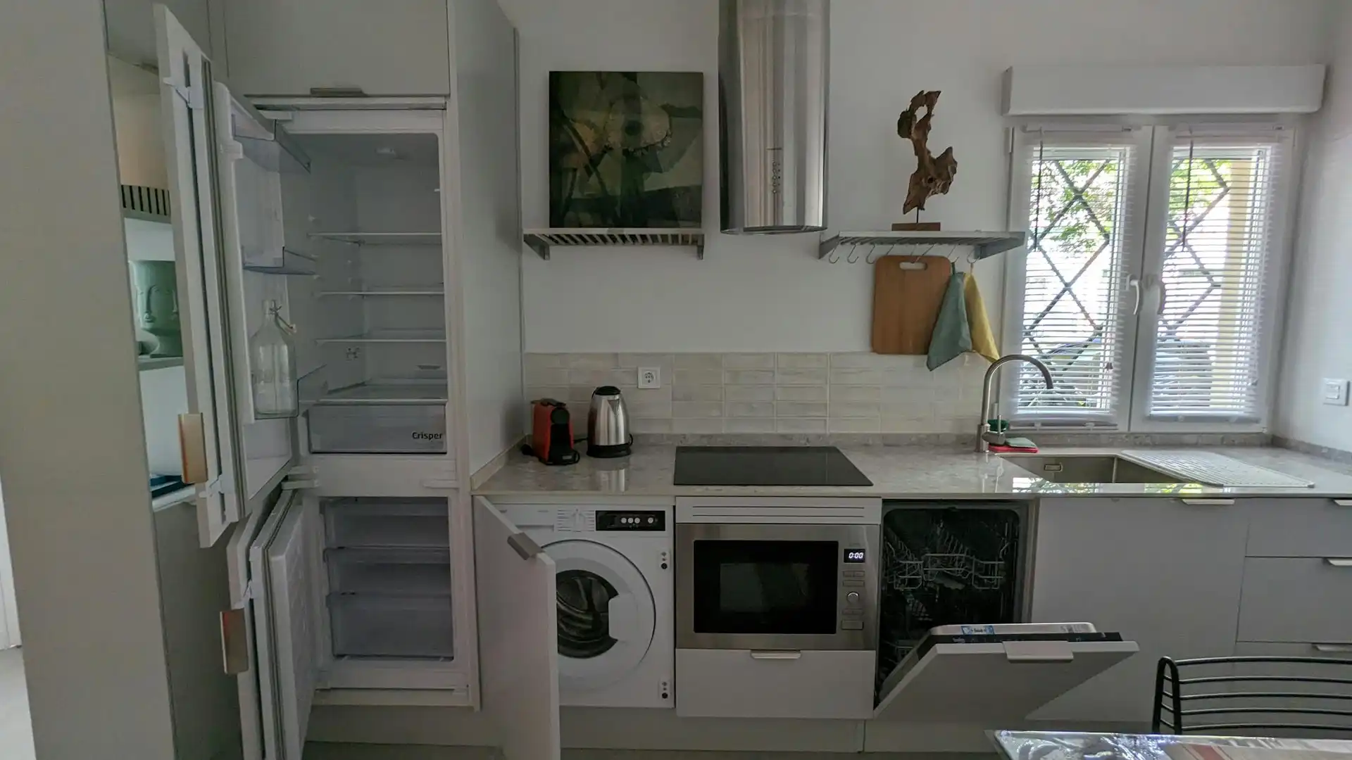Kitchen of Flat for rent in Madrid  with Air Conditioner, Heating and Furnished