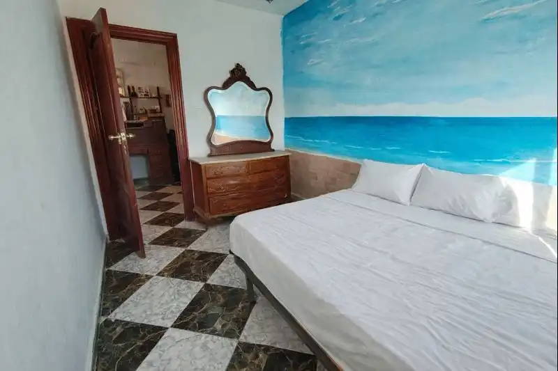 Bedroom of Flat for sale in Granada  with Air Conditioner, Terrace and Furnished