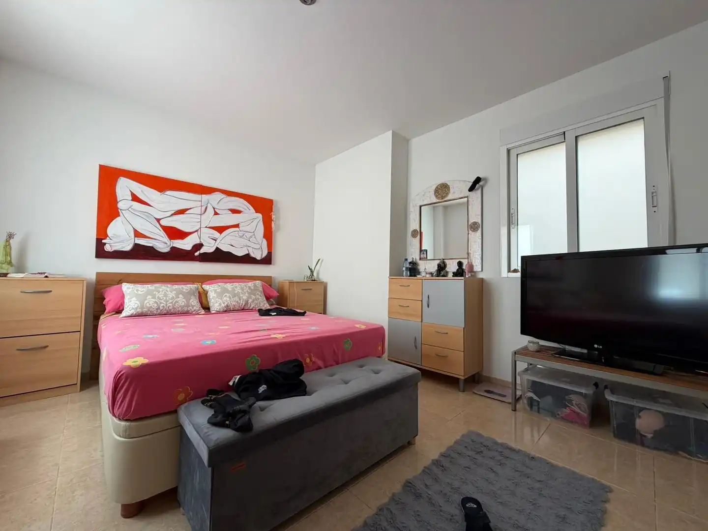 Schlafzimmer von Erdgeschoss zum Verkauf in Águilas mit Klimaanlage, Terrasse und Möbliert