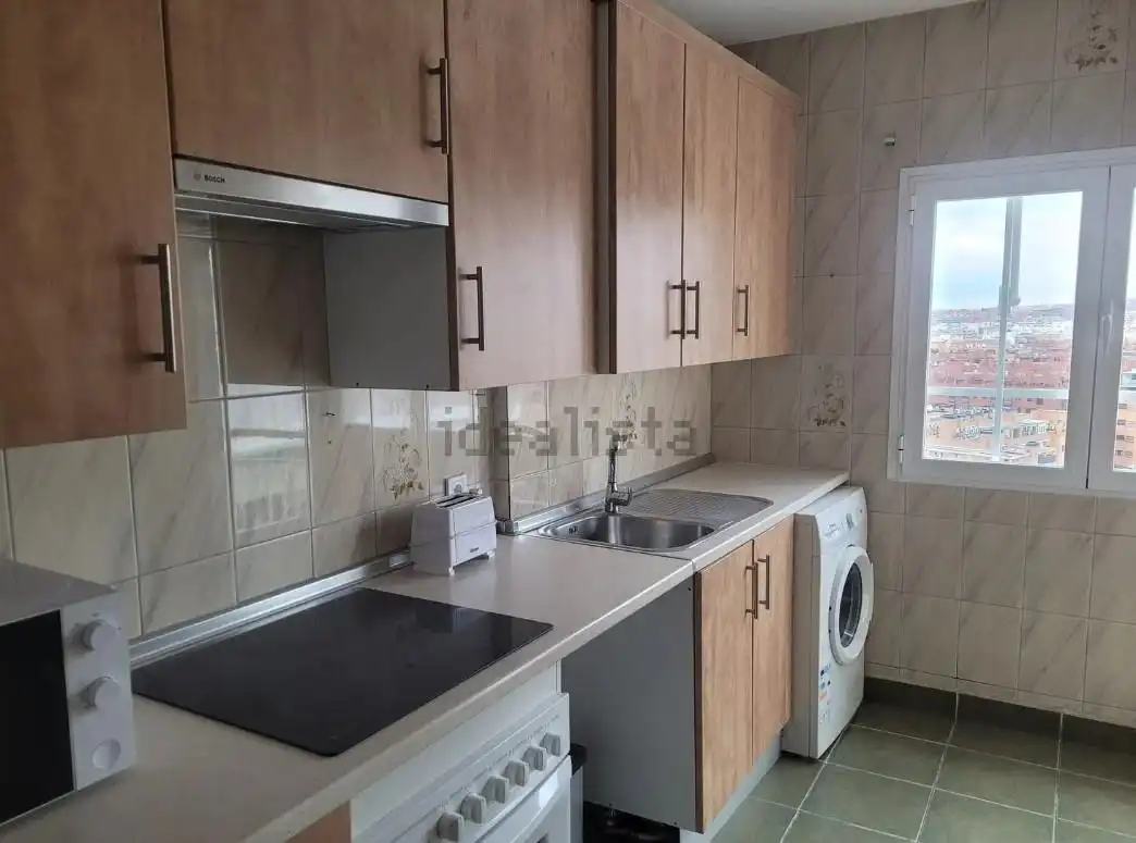 Kitchen of Flat for sale in Madrid  with Heating, Parquet flooring and Terrace