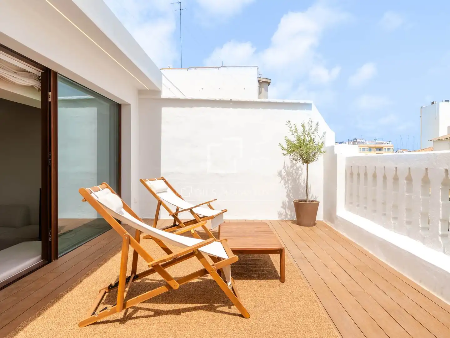 Terraza de Ático de alquiler en Valencia con Aire acondicionado, Calefacción y Terraza