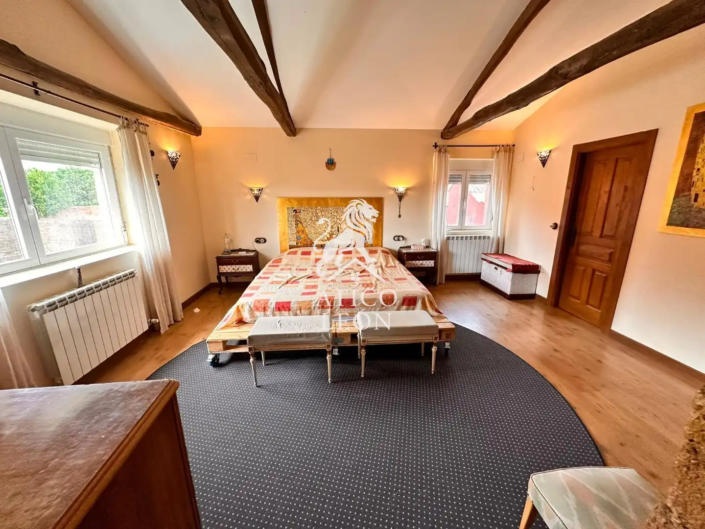 Bedroom of Houses for sale in Valdefresno  with Heating, Private garden and Storage room