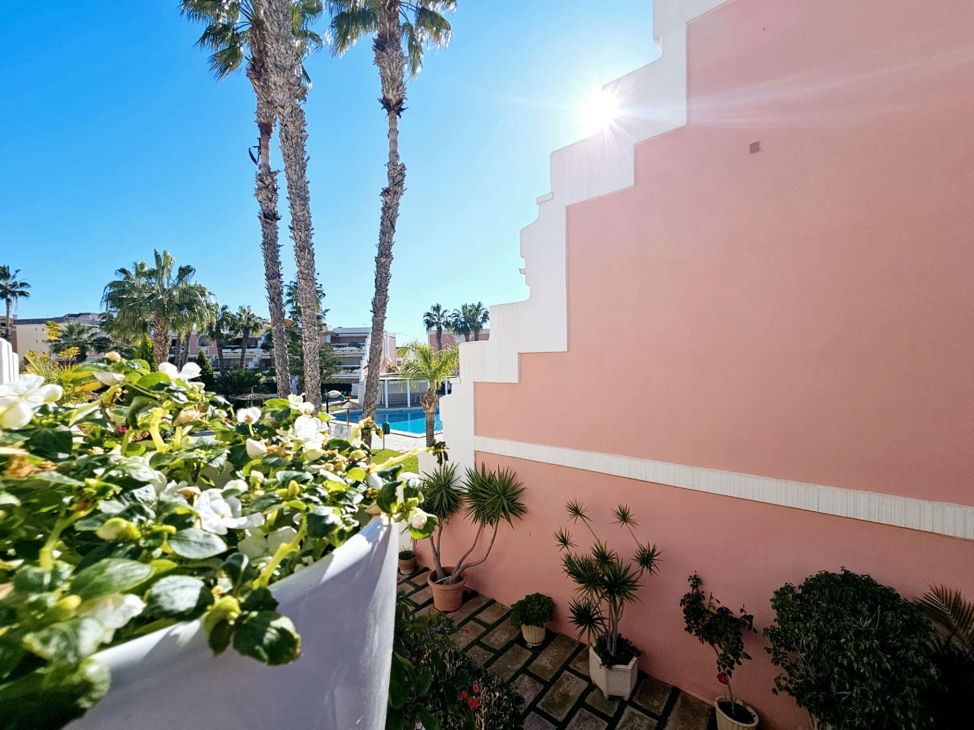 Garden of Apartment for sale in Mazarrón  with Air Conditioner and Community pool