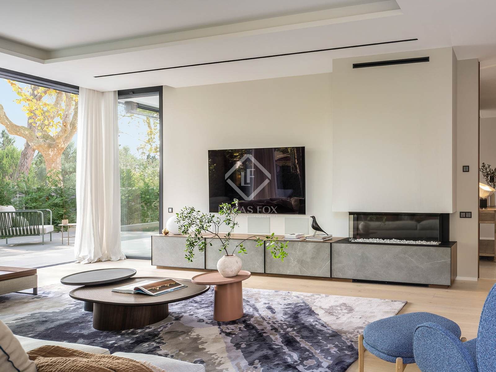 Living room of House or chalet for sale in Sant Cugat del Vallès  with Air Conditioner, Heating and Private garden