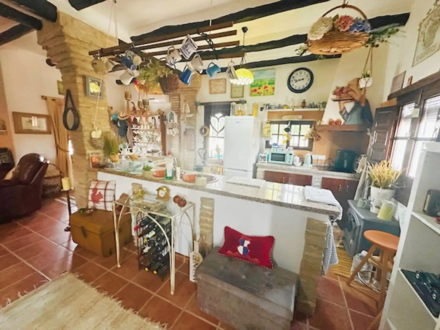 Cocina de Finca rústica en venta en Antequera con Terraza