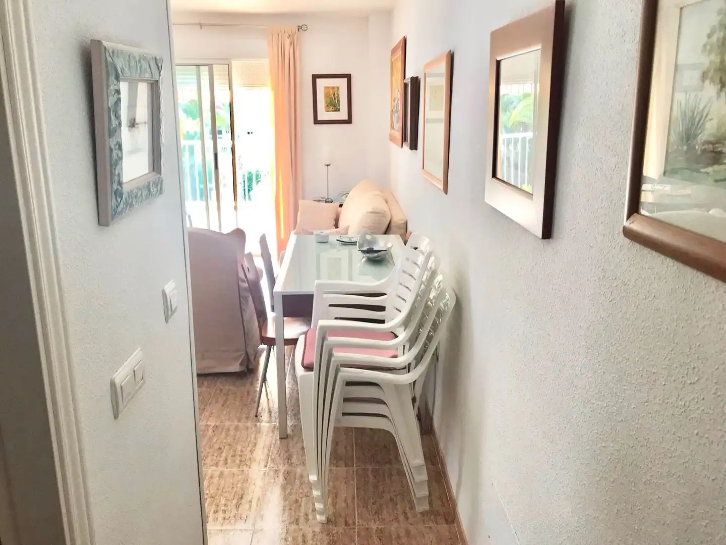 Comedor de Apartamento de alquiler en Cartagena con Aire acondicionado, Amueblado y Lavadora