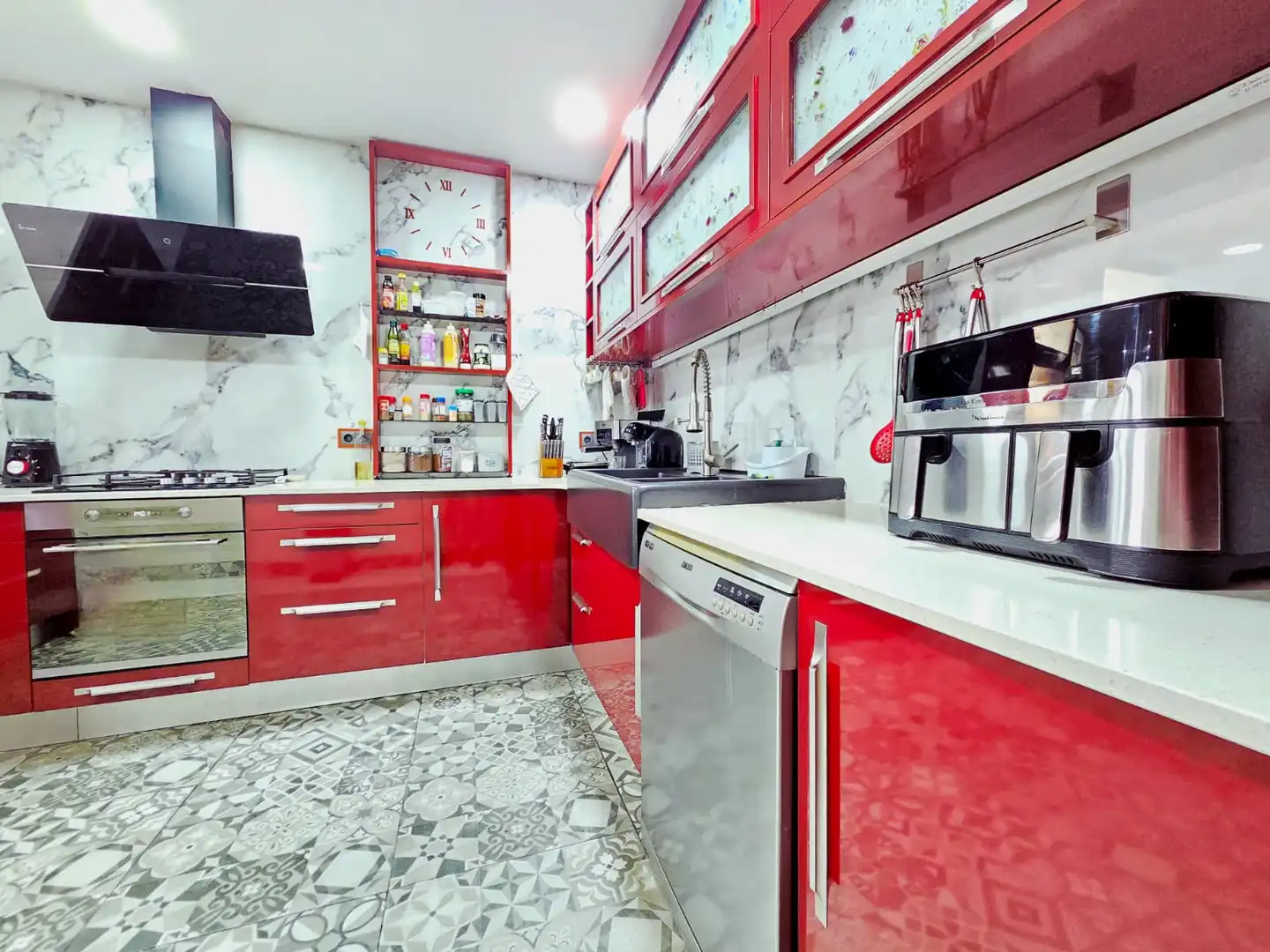 Kitchen of Flat for sale in El Prat de Llobregat  with Air Conditioner, Heating and Parquet flooring