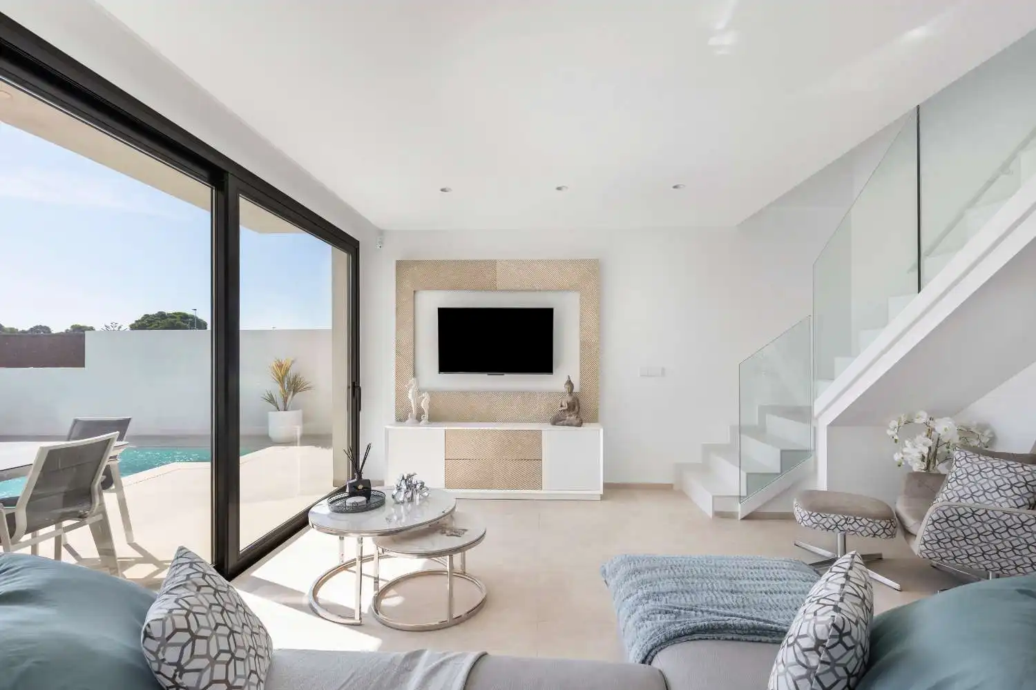 Sala de estar de Casa o chalet en venta en San Javier con Piscina