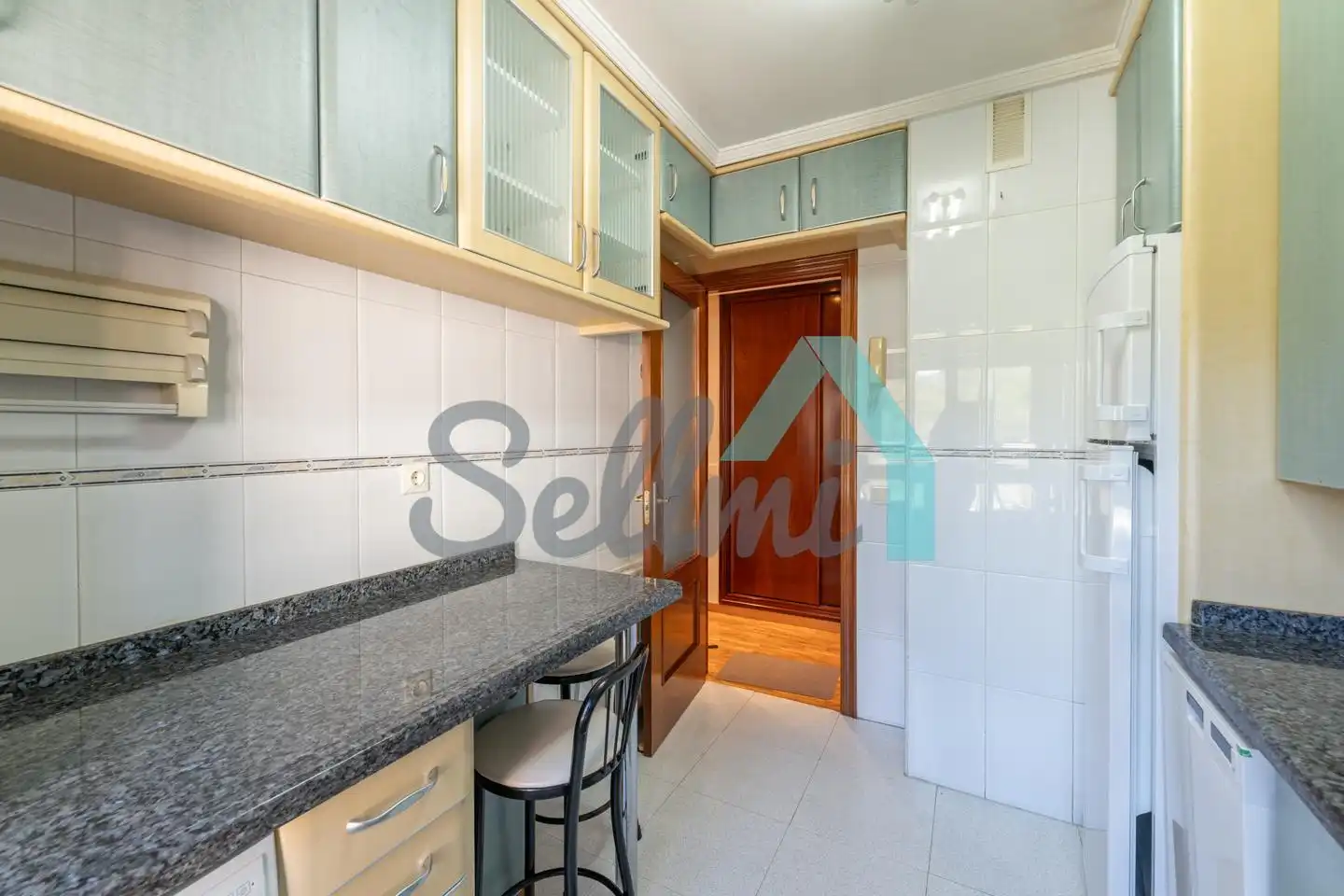 Kitchen of Flat for sale in Oviedo   with Heating, Parquet flooring and Storage room