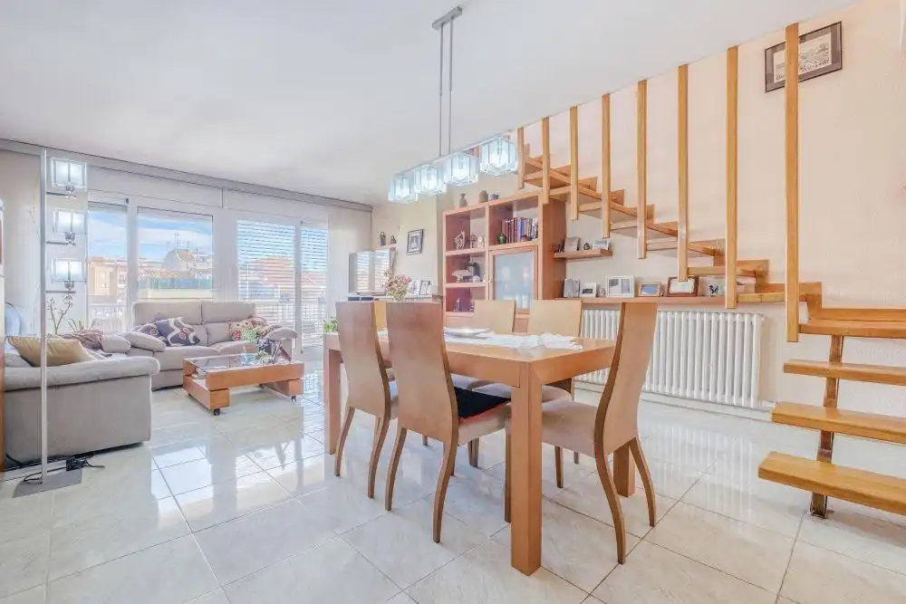 Dining room of Duplexes for sale in Terrassa  with Air Conditioner, Heating and Terrace