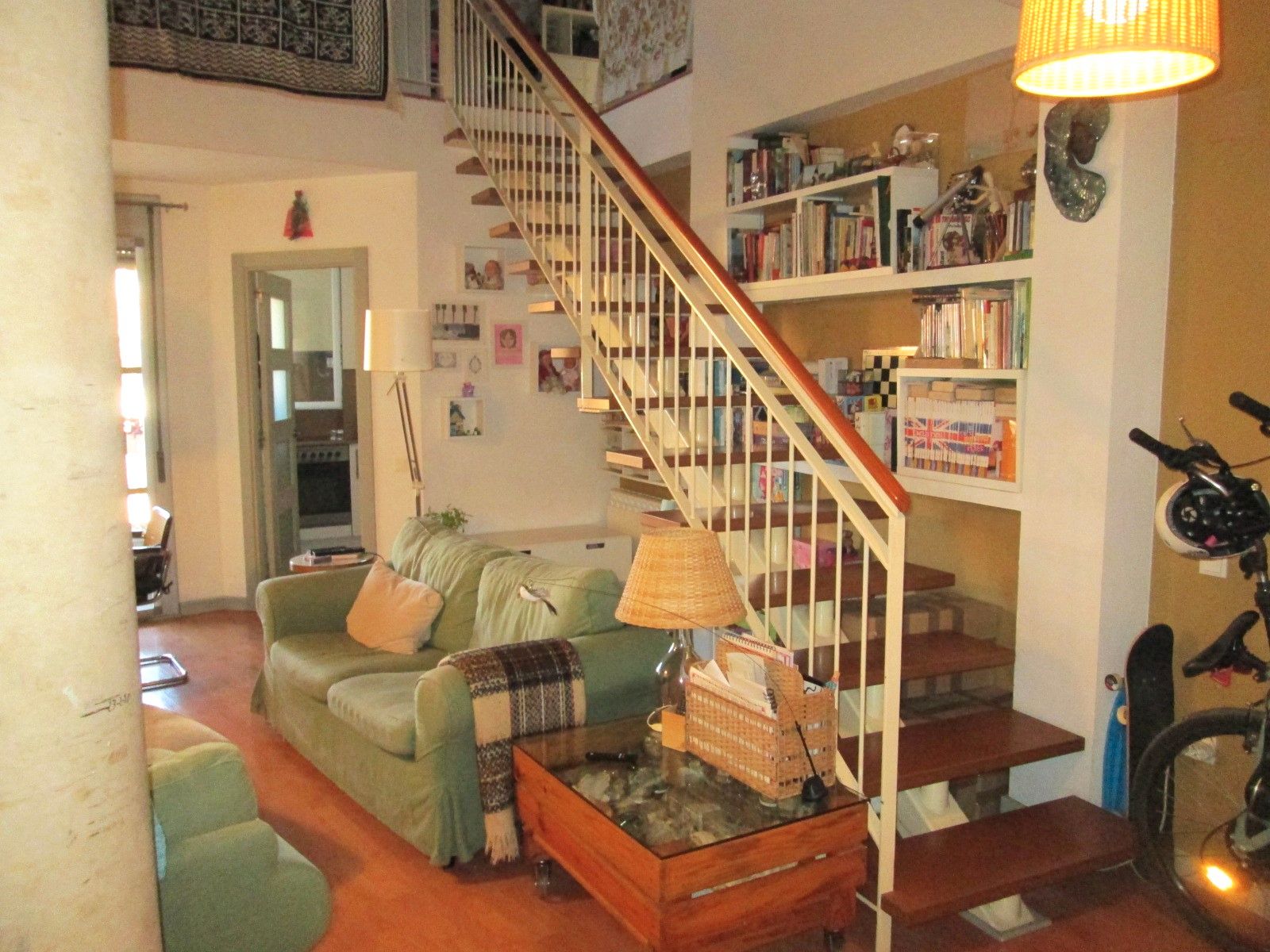 Living room of Attic for sale in  Lleida Capital  with Heating, Parquet flooring and Terrace