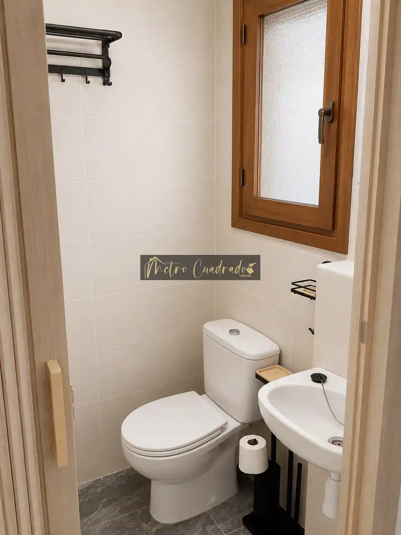 Bathroom of Flat for rent in Mérida  with Air Conditioner, Terrace and Furnished