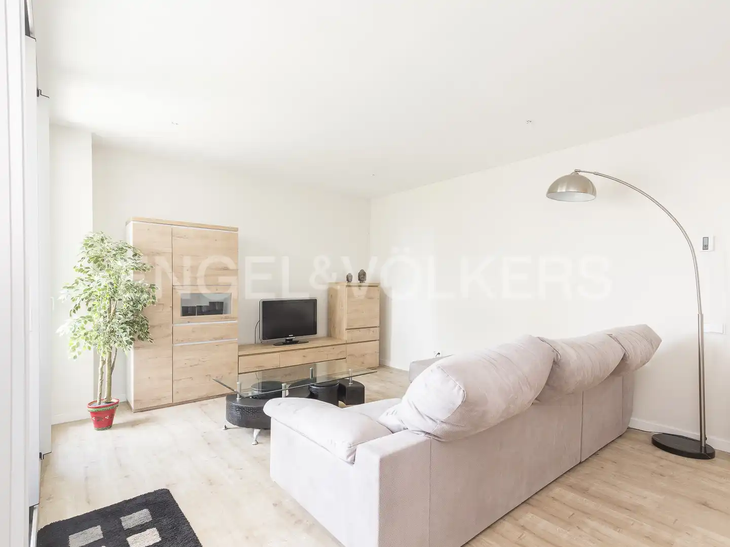 Sala de estar de Piso en venta en Sant Adrià de Besòs con Aire acondicionado, Calefacción y Parquet