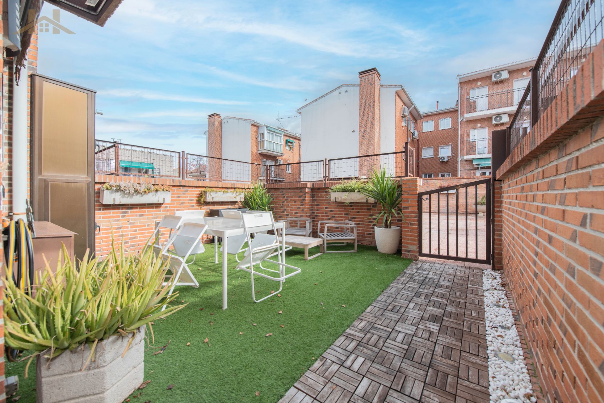 Terraza de Casa adosada en venta en Villaviciosa de Odón con Aire acondicionado, Jardín privado y Terraza