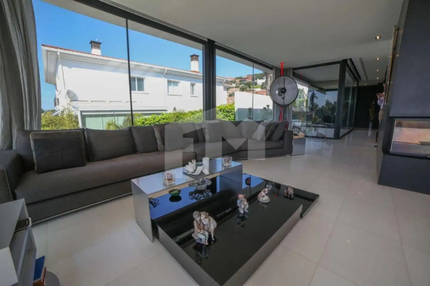 Sala d'estar de Casa o xalet en venda en Teià amb Aire condicionat, Calefacció i Jardí privat