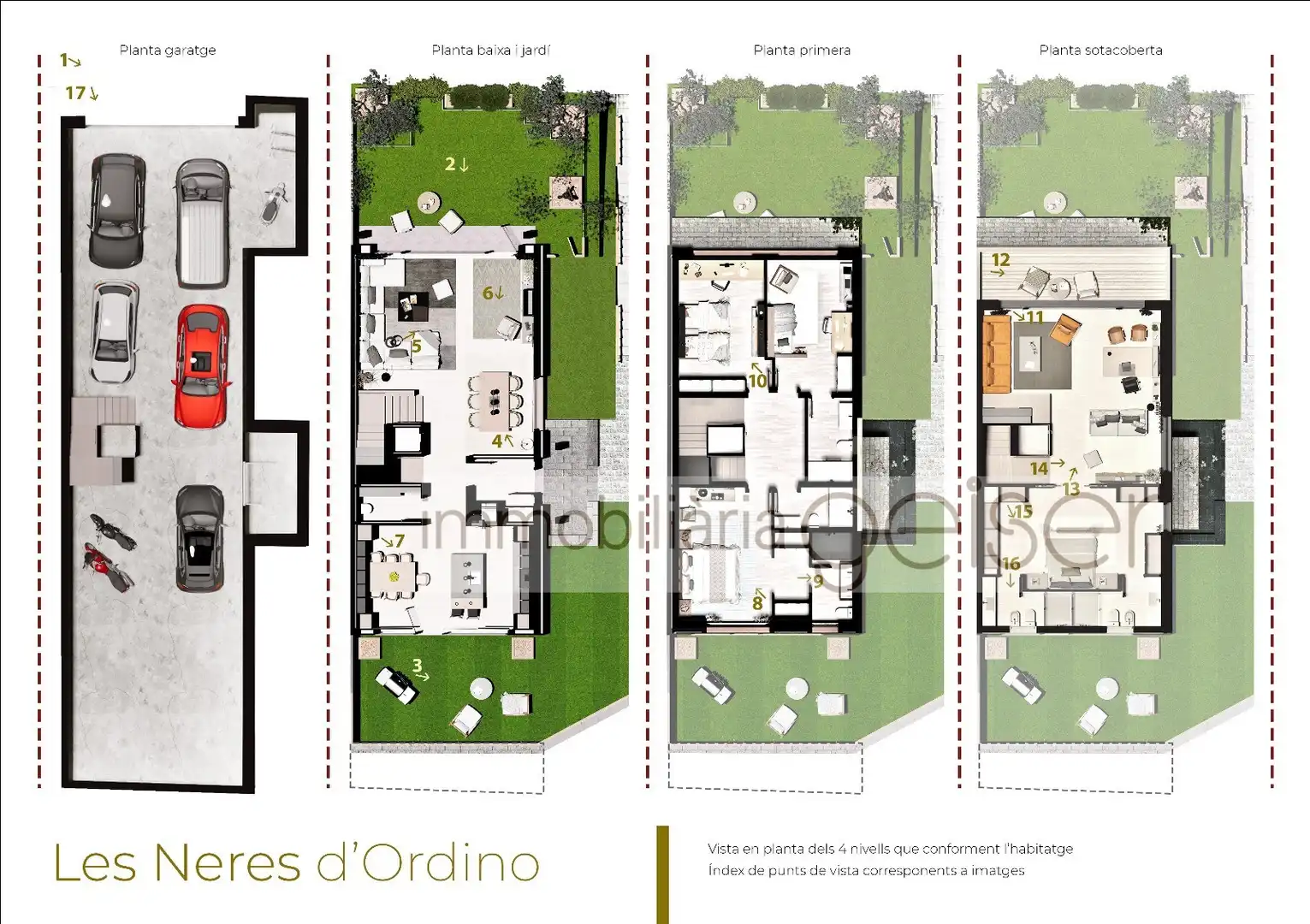 Jardín de Casa adosada en venta en Ordino con Jardín privado, Trastero y Balcón