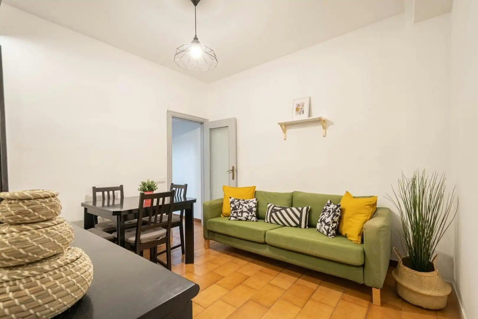 Living room of Flat for share in Barcelona  with Furnished and Washing machine