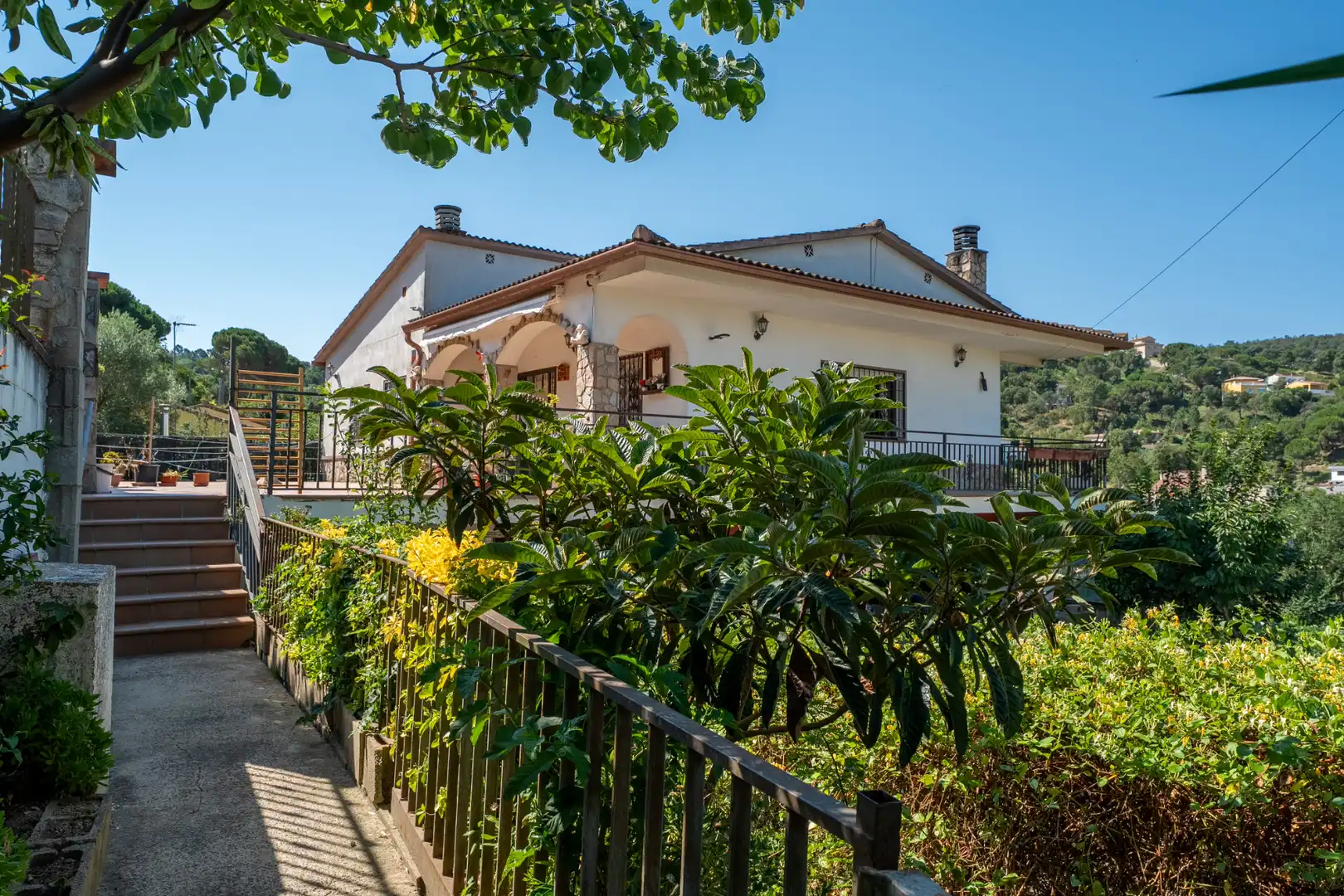 Vista exterior de Casa o xalet en venda en Maçanet de la Selva amb Calefacció, Jardí privat i Terrassa