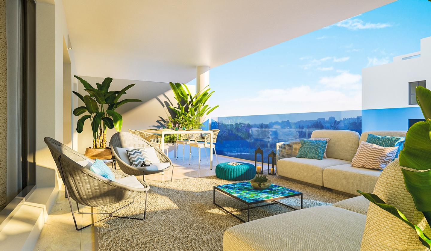 Terrace of Apartment for sale in Mijas  with Air Conditioner, Heating and Private garden